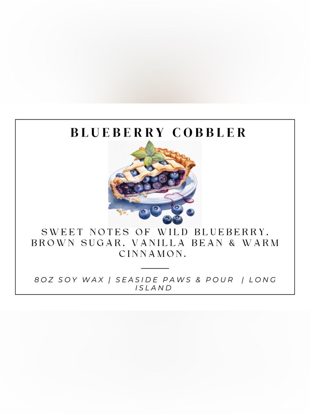 🔥Top Seller Blueberry 🫐 Cobbler 8oz Candle Hand Poured - Picture 2 of 4